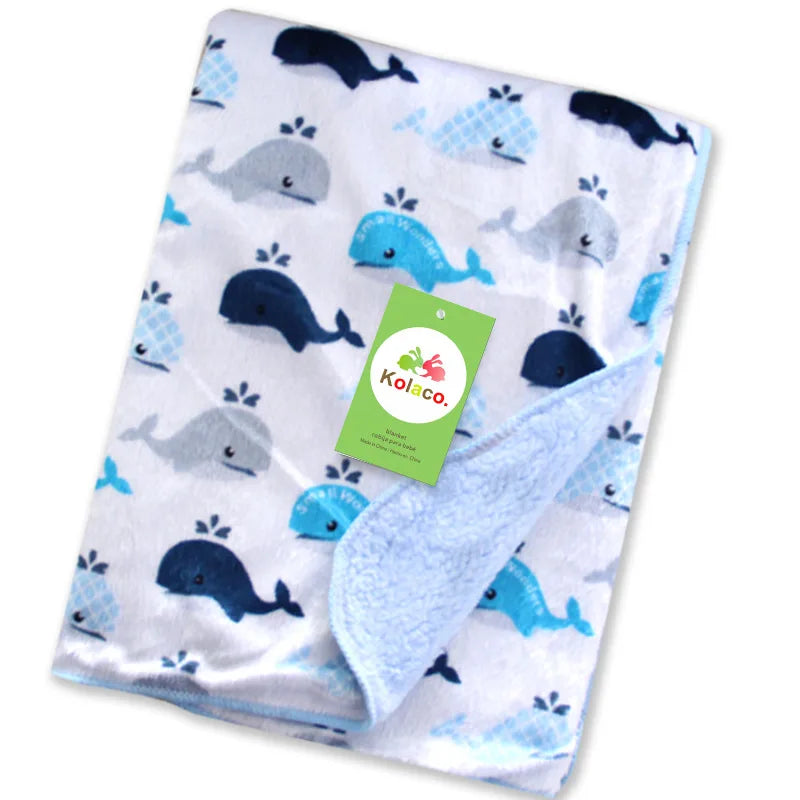 plaid en velours Dauphin bleu