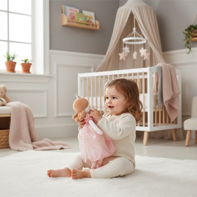 Poupée de chiffon robe étoile