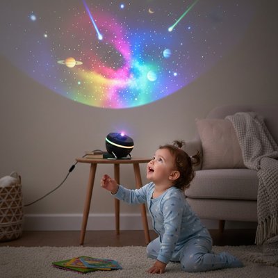 Projecteur enfant noir lumineux