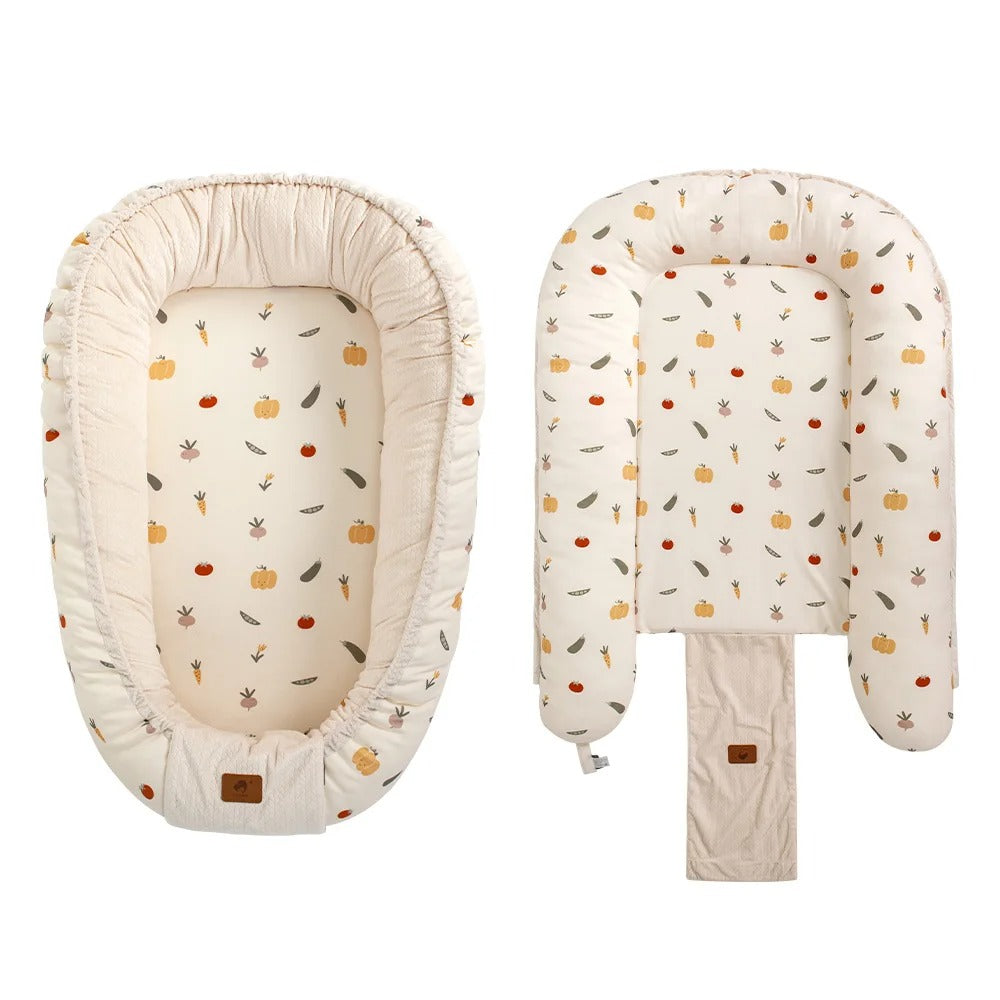 réducteur bébé beige clair imprimé légumes