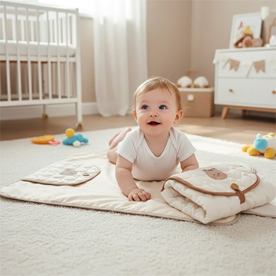 Tapis à langer nomade blanc