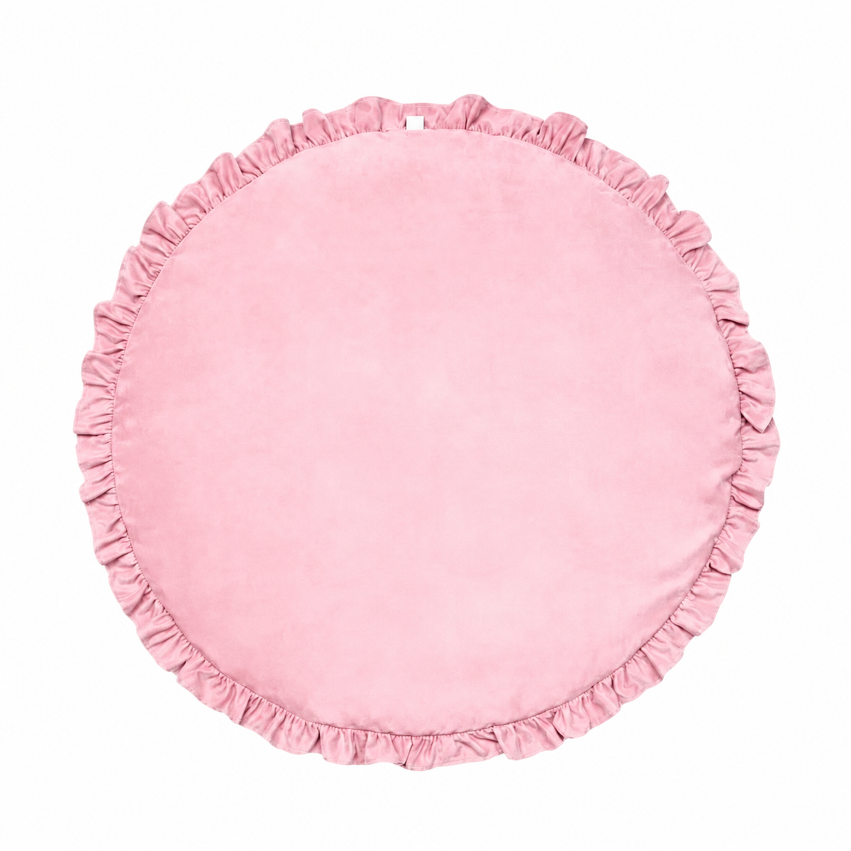 tapis rond pour chambre bébé rose volant
