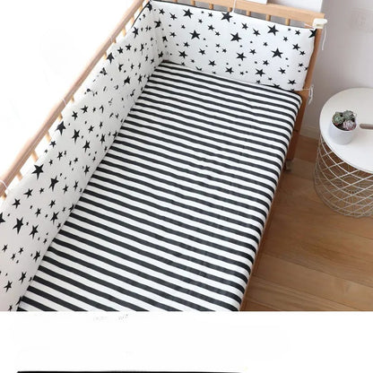 tour de lit bebe blanc étoile 