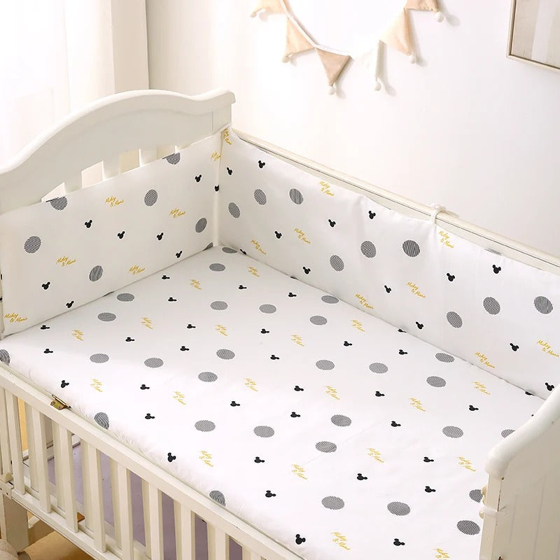 tour de lit bébé fille et bébé garçon imprimé