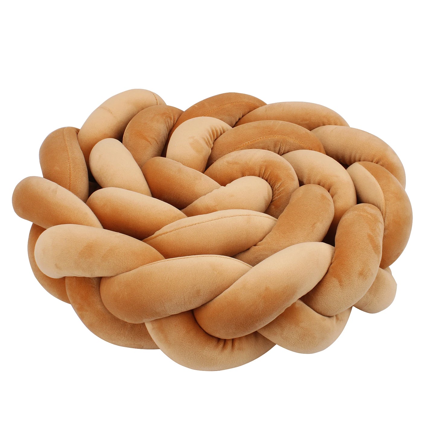 tour de lit bebe tresse plier rond caramel