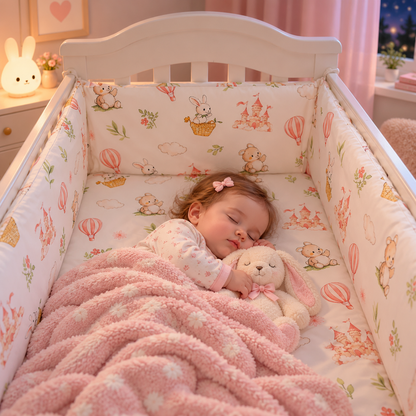  tour de lit pour bébé fille bébé endormie dans bereau