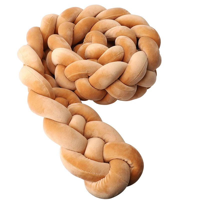 tour de lit tresse 4brins Camel