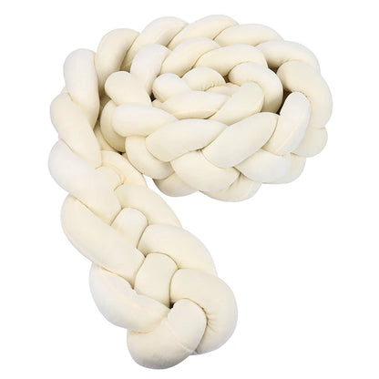 tour de lit tresse 4brins écru