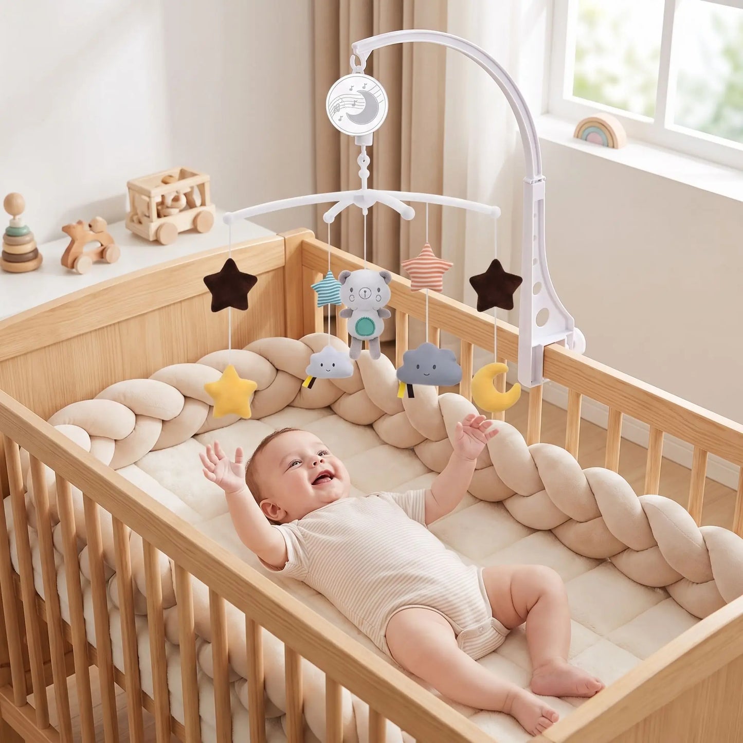 tour de lit tresse beige bebe confort