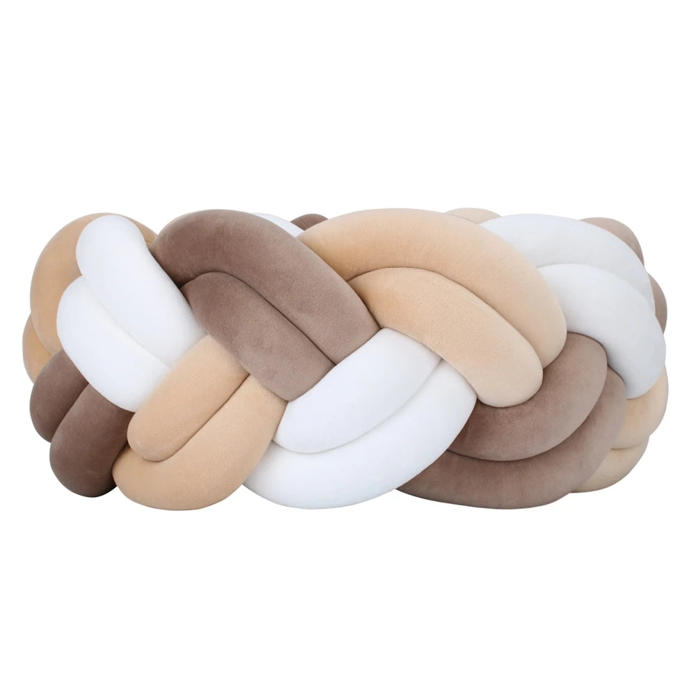 tresse de lit 3m quatre branche beige blanc marron