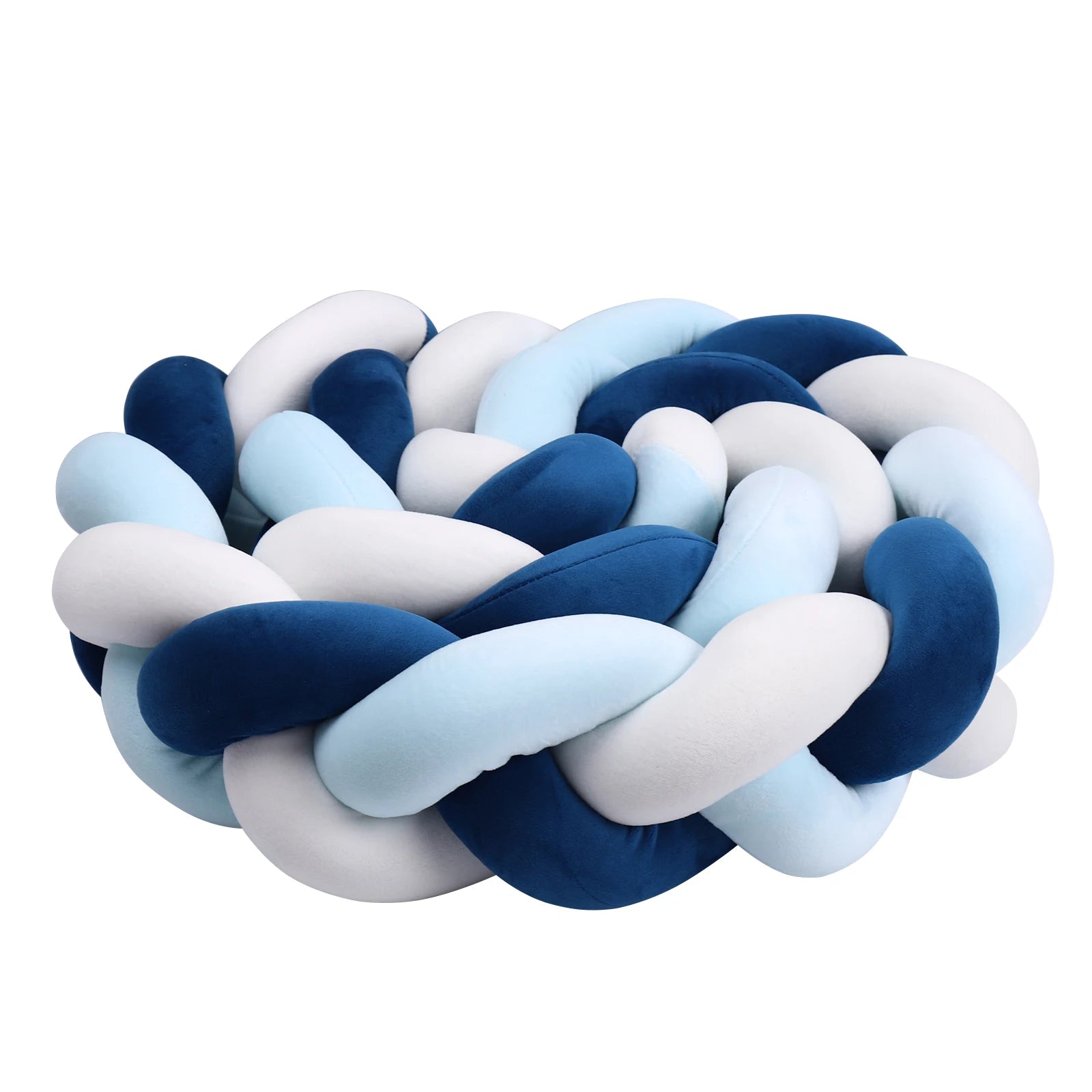 tresse de lit bebe bleu marine blanc bleu