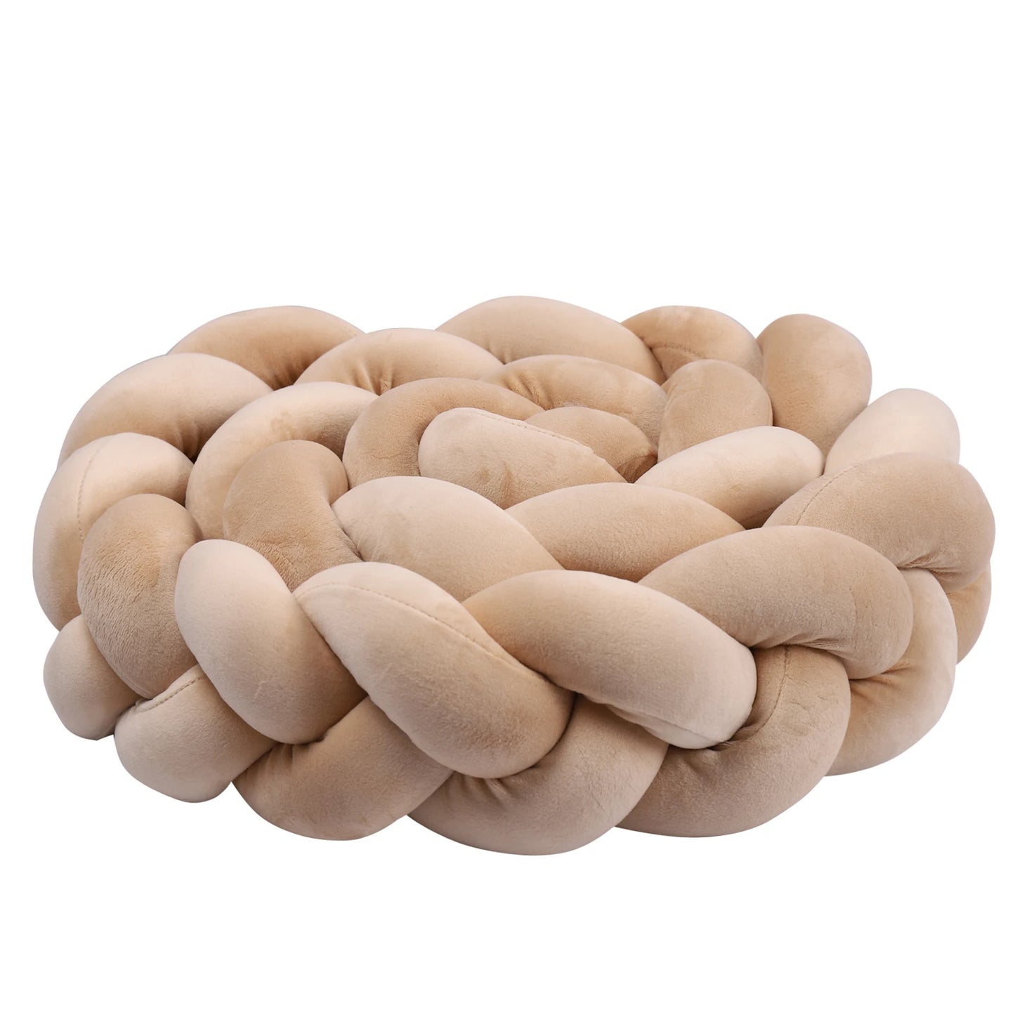 tresse de lit bebe plier rond beige 