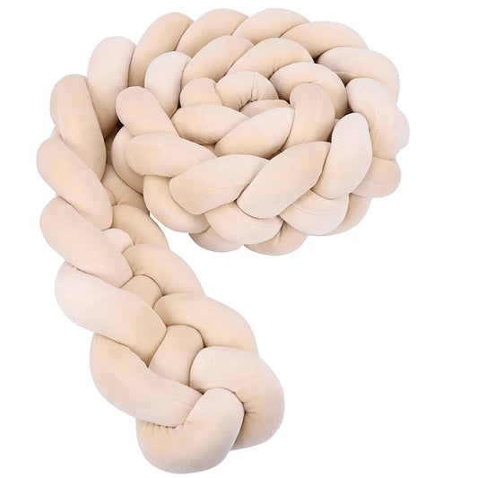 tresse de lit beige 4brins