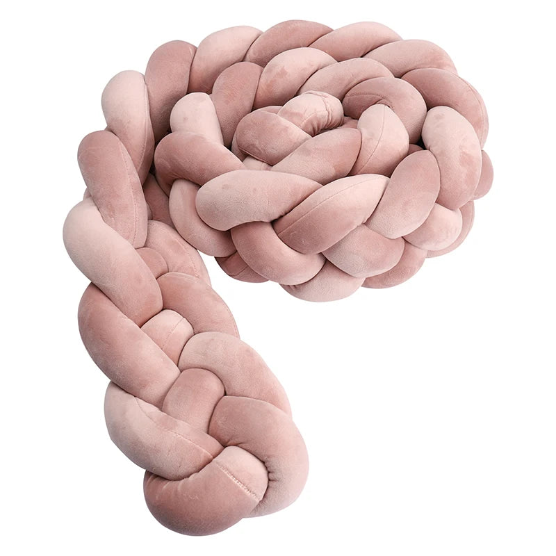 tresse tour de lit 4brins terracotta