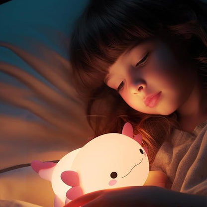 Veilleuse bébé Axolotl jouer enfant