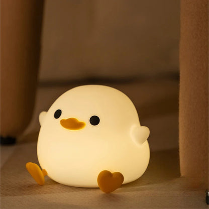 veilleuse bébé canard blanc