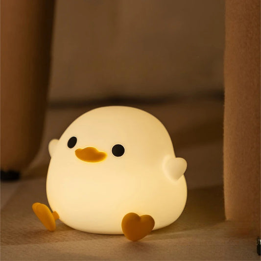 veilleuse bébé canard blanc
