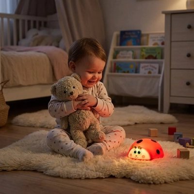 Veilleuse bébé coccinelle bébé amuse