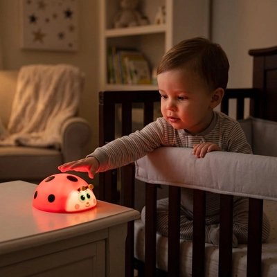 Veilleuse bébé coccinelle