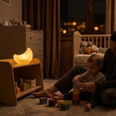 Veilleuse bébé lune confort pour bébé