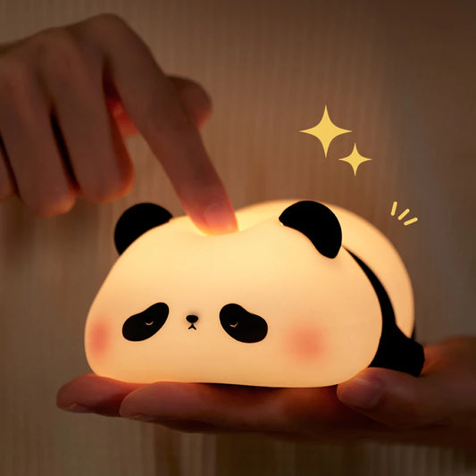veilleuse bebe panda allongé