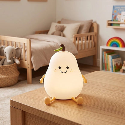Veilleuse bébé poire lumineuse blanc