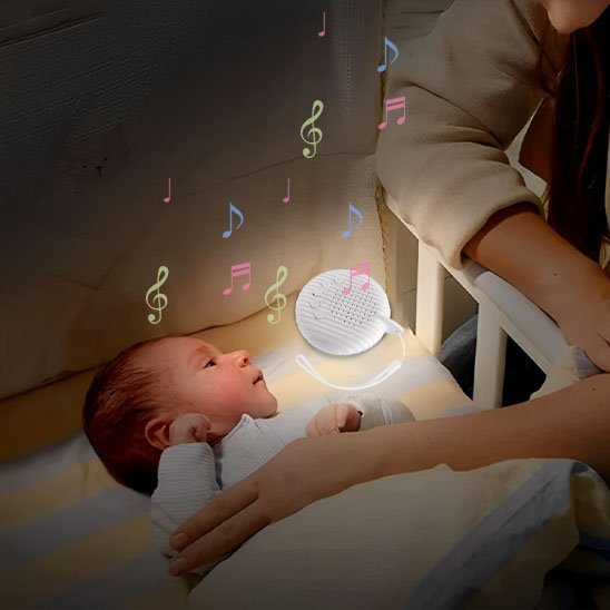 Veilleuse bruit blanc apaise-bébé