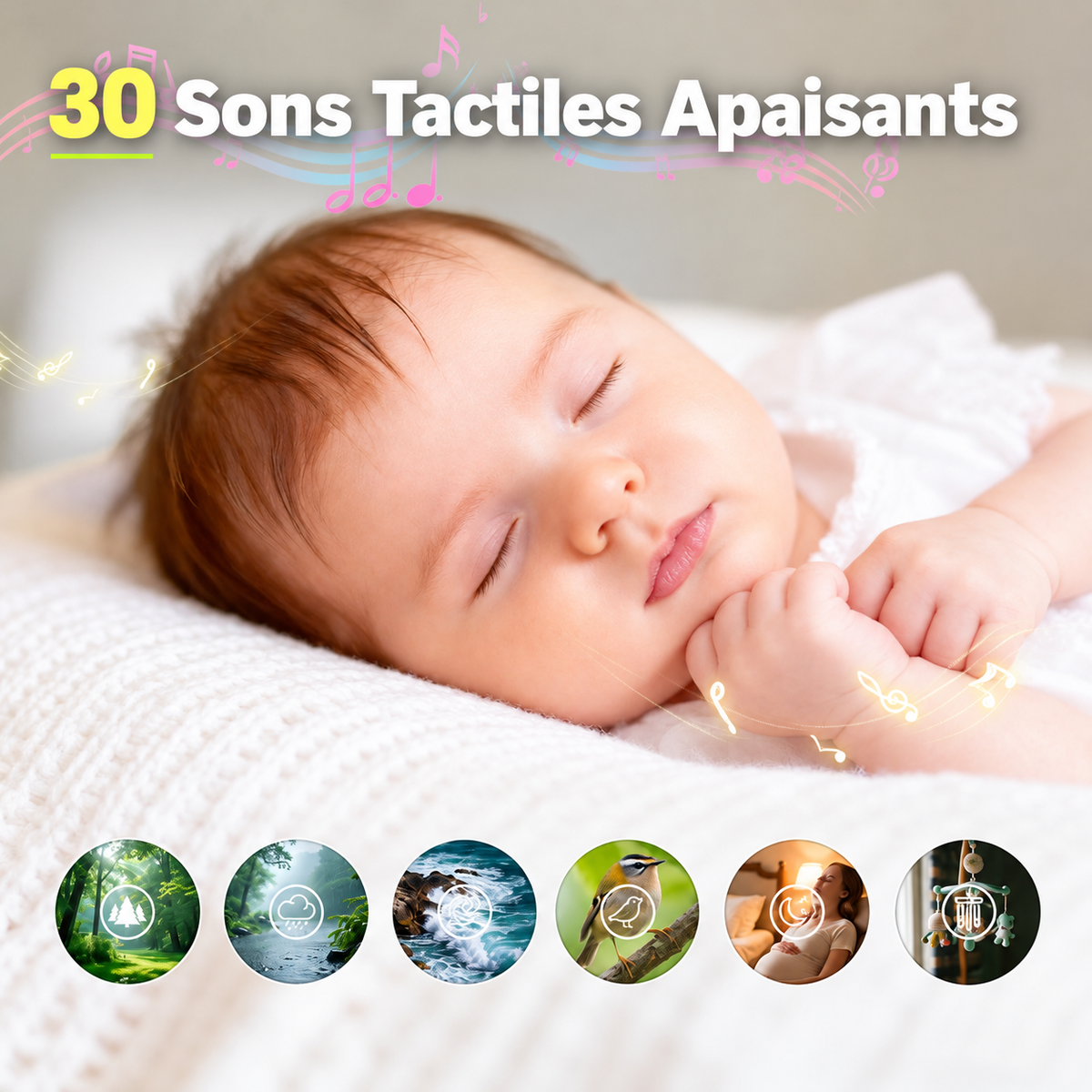 veilleuse machine bruit blanc bébé apaisant