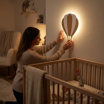 Veilleuse murale lumineux maman installe